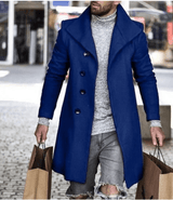 Woolen Coat Mid Length Men's Trench Coat - WOMONA.COM