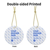 Home Decor Christmas Ceramic Round Pendant