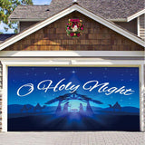 Christmas Background Hanging Cloth Garage - WOMONA.COM