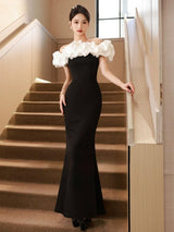 Off-shoulder Temperament Ladies Party Dress