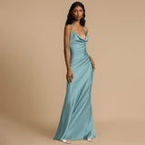 Fashion Backless Swing Collar Dress