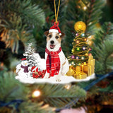 Christmas Family Puppies Decorate Trees With Lights - WOMONA.COM