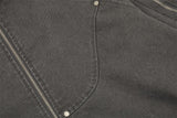 Workwear Washed And Worn Hooded Jacket Men - WOMONA.COM
