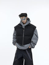 Solid Color Short Standing Collar Cotton Suit - WOMONA.COM