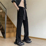 New Mid-waist Casual Pants Loose Trousers - WOMONA.COM
