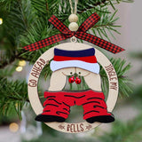 Christmas Gift Pendant Bell Wooden Hanging Decoration Pendant - WOMONA.COM