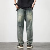 Distressed High Waist Jeans Men's