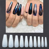 500 tablets of transparent natural color ballet fake nails - WOMONA.COM