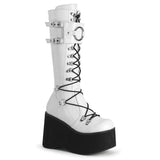 Gothic Platform Wedge Heel Halloween Plus Size Boots For Women - WOMONA.COM