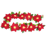 Door Frame Escalator Decoration Red Flower String Lights - WOMONA.COM