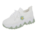 Flying Woven Mesh Small Daisy Sneakers Women - WOMONA.COM