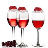 10PcsLot Paper Red Christmas Hat Wine Champagne Tipple - WOMONA.COM