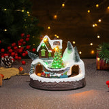 Christmas Rotating Resin Luminous Music Box Ornaments - WOMONA.COM