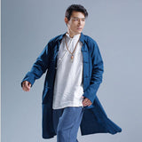 Loose ramie leisure windbreaker for men - WOMONA.COM