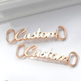 Custom Sneakers Tag for Women Men Stainless Steel Personalized Shoes Buckle - WOMONA.COM