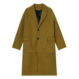 Korean Mid-Length Thick Woolen Coat Men'S - WOMONA.COM