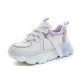 Fashion Retro Tpu Sole Round Head Trendy Casual Sneakers - WOMONA.COM