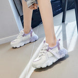 Fashion Retro Tpu Sole Round Head Trendy Casual Sneakers - WOMONA.COM