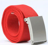 Candy-colored fashionable canvas belts for men and women - WOMONA.COM