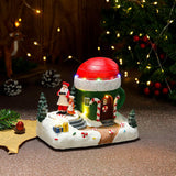Christmas Rotating Resin Luminous Music Box Ornaments - WOMONA.COM