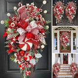 Christmas Upside Down Tree Door Wall Decoration - WOMONA.COM
