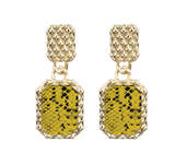 Snake earrings geometric - WOMONA.COM