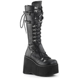 Gothic Platform Wedge Heel Halloween Plus Size Boots For Women - WOMONA.COM
