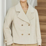Short Fashion Elegant Slim Coat - WOMONA.COM