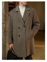 Double-sided Woolen Coat Men's - WOMONA.COM