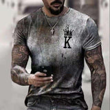 3D Printing Crown T-Shirt Men - WOMONA.COM