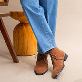 Top Layer Cowhide Boots For Men - WOMONA.COM