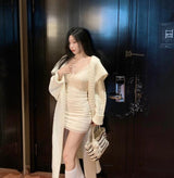 Sexy Hottie Fall Dress With Top Strap - WOMONA.COM