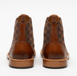 Spring New Low Heel Front Lace Up Low Tube Martin Boots For Men - WOMONA.COM