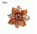 Glitter Artifical Christmas Flowers