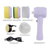 Electric Cleaning Brush 4 In 1 Spinning Scrubber Handheld Electric Cordless