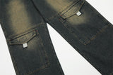 Fashion Denim Cargo Pants Trousers Men - WOMONA.COM