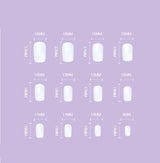 French Simplicity Short White Wear Finished Nail - WOMONA.COM