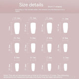 Wear Nail Sweet Cool Ice Transparent Purple Fake Nails Black - WOMONA.COM