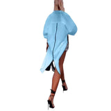 Solid Color Fashion All-match Long Sleeve - WOMONA.COM