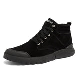 Ankle Boots Men Winter Warm Plush Shoes - WOMONA.COM