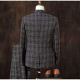 3 Pieces Suit Set Men Wedding Suits Groom Tuxedos - WOMONA.COM
