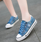 denim canvas women's shoes - WOMONA.COM
