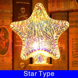 3D Fireworks Decorative Light Bulb Christmas Lights Christmas Home Decorations - WOMONA.COM