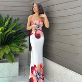 Mid-length Hip Skirt Tube Top Slim Fit Dress Summer