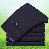 Suit Pants Middle-aged High Elastic Casual Pants - WOMONA.COM