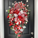 Christmas Upside Down Tree Door Wall Decoration - WOMONA.COM