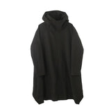 Fashion Trench Coat Hooded Dark Cape - WOMONA.COM