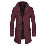 Men's woolen overcoat - WOMONA.COM
