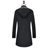 hooded wool coat - WOMONA.COM