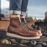 Retro Mark Head Work Boots Casual Martin Men - WOMONA.COM